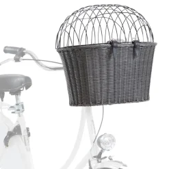 TRIXIE Front-Fahrradkorb, anthrazit | 44 x 41 x 34 cm