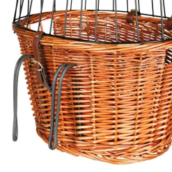 TRIXIE Front-Fahrradkorb, natur | 44 x 48 x 33 cm