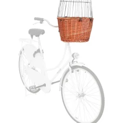 TRIXIE Front-Fahrradkorb, natur | 44 x 48 x 33 cm