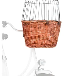 TRIXIE Front-Fahrradkorb, natur | 44 x 48 x 33 cm