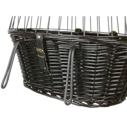 TRIXIE Front-Fahrradkorb, schwarz | 50 x 41 x 35 cm