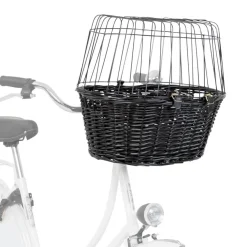 TRIXIE Front-Fahrradkorb, schwarz | 50 x 41 x 35 cm