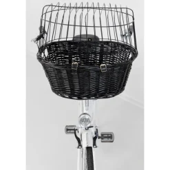 TRIXIE Front-Fahrradkorb, schwarz | 50 x 41 x 35 cm