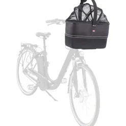 TRIXIE Front-Fahrradkorb, schwarz | 41 x 47 x 29 cm