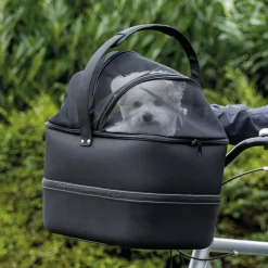 TRIXIE Front-Fahrradkorb, schwarz | 41 x 47 x 29 cm