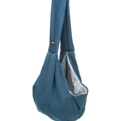 TRIXIE Fronttasche Soft, blau/hellgrau | 22 x 20 x 60 cm