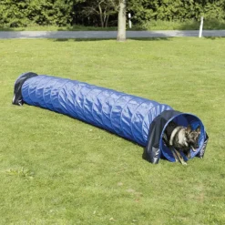 TRIXIE Fun Agility Basic Tunnel, blau, 5m | ø 60 cm