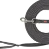 TRIXIE Fusion Schleppleine, gummiert, grafit, 10m | M–XL: 10 m/17 mm