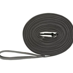 TRIXIE Fusion Schleppleine, gummiert, grafit, 10m | M–XL: 10 m/17 mm