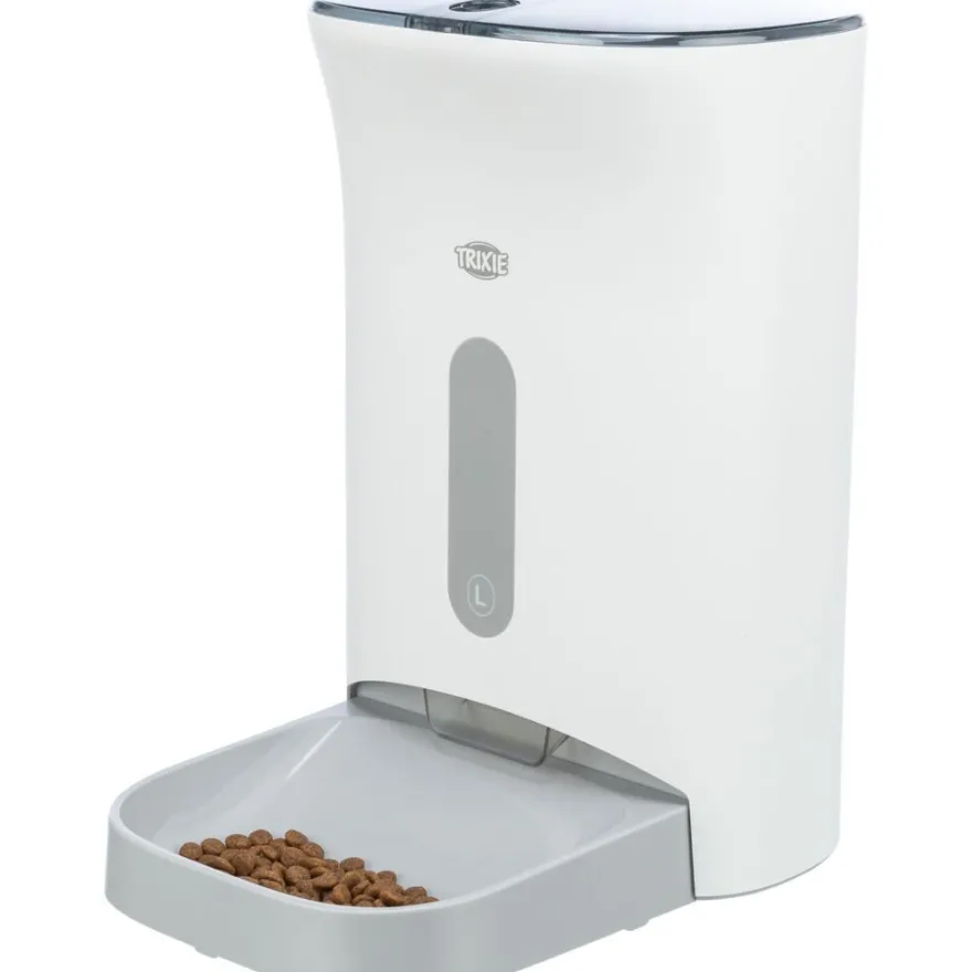 TRIXIE Futterautomat TX8 2.0, weiß/grau | 4.5 l