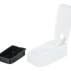 TRIXIE Futterautomat TX1, weiß | 0,3 l/13 × 7 × 24 cm