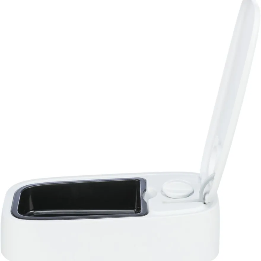 TRIXIE Futterautomat TX1, weiß | 0,3 l/13 × 7 × 24 cm
