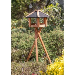 TRIXIE Futterhaus, braun | ø 56 × 32 cm/1,32 m
