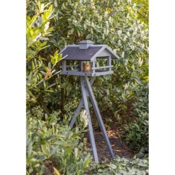 TRIXIE Futterhaus, grau | 49 × 34 × 45 cm/1,34 m