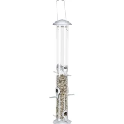 TRIXIE Futterspender, Kunststoff/Metall, silber | 1300 ml