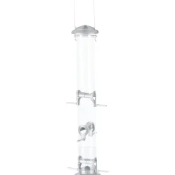 TRIXIE Futterspender, Kunststoff/Metall, silber | 1300 ml