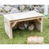 TRIXIE Haus, Zwergkaninchen, Holz/geflammt