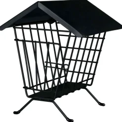 TRIXIE Heuraufe zum Aufstellen, schwarz | 20 × 23 × 20 cm