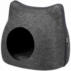 TRIXIE Höhle Cat, Filz, anthrazit | 38 x 35 x 37 cm