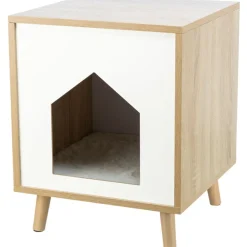 TRIXIE Höhle Isa, hellbraun/weiß | 40 × 50 × 40 cm