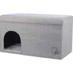 TRIXIE Höhle Kimy, hellgrau | 72 x 40 x 40 cm