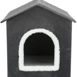 TRIXIE Höhle Livia, dunkelgrau/weiß | 38 x 41 x 44 cm