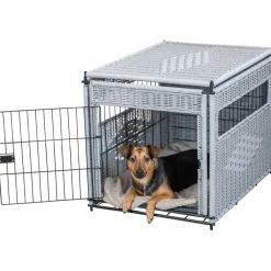 TRIXIE Home Kennel, Polyrattan, hellgrau | M: 58 x 60 x 77 cm