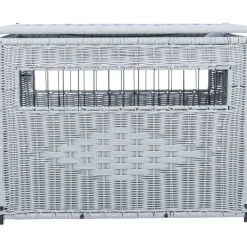 TRIXIE Home Kennel, Polyrattan, hellgrau | M: 58 x 60 x 77 cm