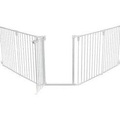 TRIXIE Hunde-Absperrgitter mit Tür, 5-teilig | 62,5–300 × 76,5 cm