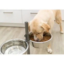 TRIXIE Hundebar, Metall/Edelstahl | 2 × 4,5 l/ø 29 cm