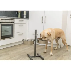 TRIXIE Hundebar, Metall/Edelstahl | 2 × 4,5 l/ø 29 cm