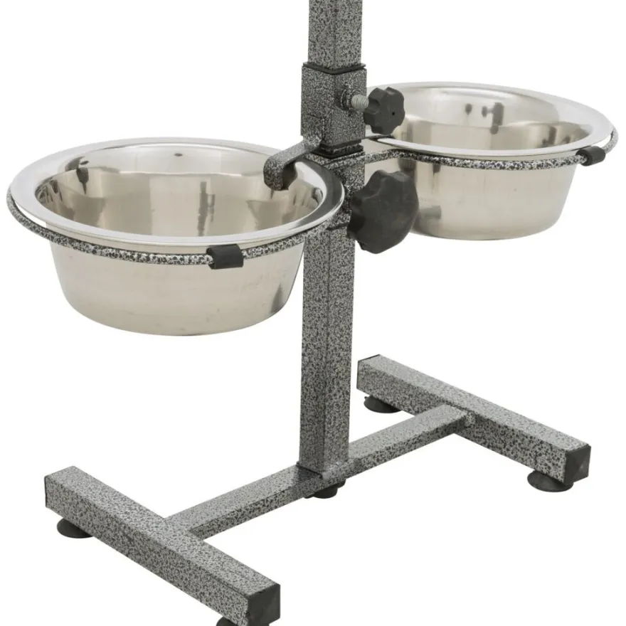TRIXIE Hundebar, Metall/Edelstahl | 2 × 0,75 l/ø 17 cm