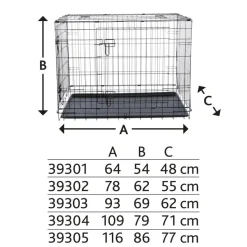 TRIXIE Hundebox Home, schwarz | S: 64 x 54 x 48 cm