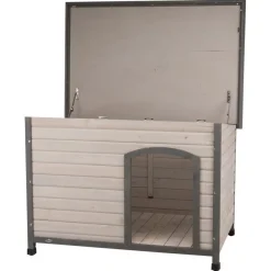 TRIXIE Hundehütte Classic, grau | 116 × 82 × 79 cm