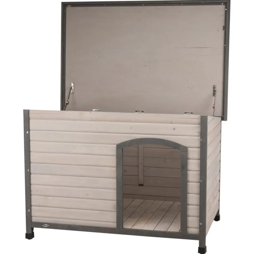 TRIXIE Hundehütte Classic, grau | 116 × 82 × 79 cm