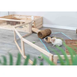 TRIXIE Indoor Freilaufgehege, Meerschweinchen, 4 Elemente | 4 Elemente je 60 x 30 cm