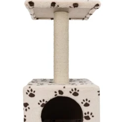 TRIXIE Junior Kratzbaum Zamora, beige mit Pfoten | 60 cm