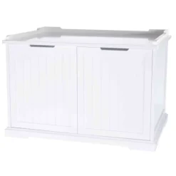 TRIXIE Katzenhaus für Katzentoilette XL, MDF, weiß | 75 x 51 x 53 cm