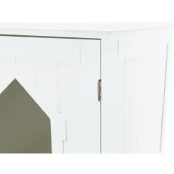 TRIXIE Katzenhaus für Katzentoilette, MDF, weiß | 49 x 51 x 51 cm