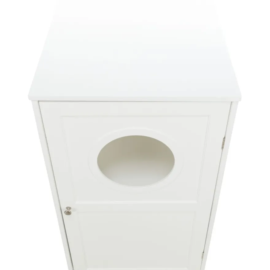 TRIXIE Katzenhaus für Katzentoilette XL, 2 Etagen, MDF, weiß | 53 x 90 x 58 cm
