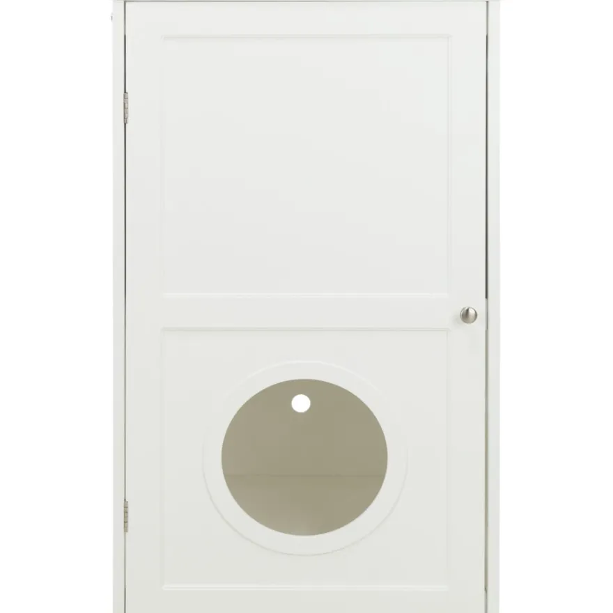 TRIXIE Katzenhaus für Katzentoilette XL, 2 Etagen, MDF, weiß | 53 x 90 x 58 cm