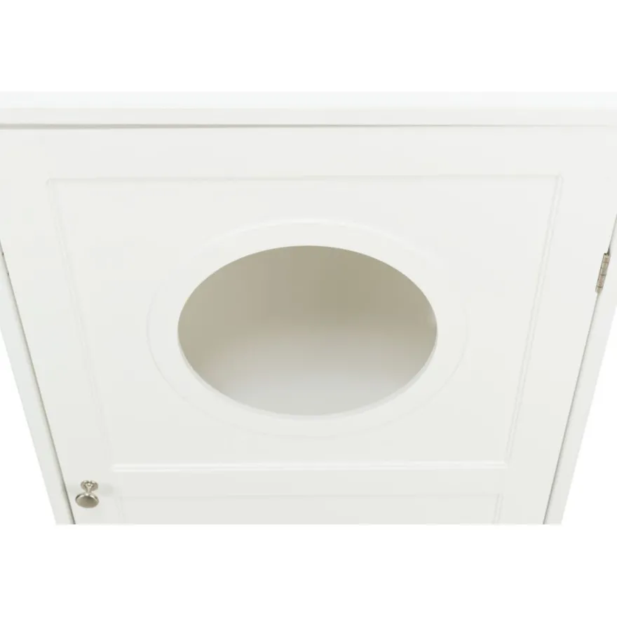 TRIXIE Katzenhaus für Katzentoilette XL, 2 Etagen, MDF, weiß | 53 x 90 x 58 cm