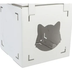 TRIXIE Katzenmöbel Finca Felice, Pappe, weiß | 125 x 62 x 62 cm