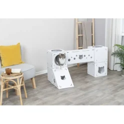 TRIXIE Katzenmöbel Finca Felice, Pappe, weiß | 125 x 62 x 62 cm
