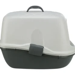 TRIXIE Katzentoilette Berto Top, 3tlg., mit Trennsystem, hellgrau/dunkelgrau | 39 × 42 × 59 cm