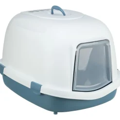 TRIXIE Katzentoilette Primo XXL Top, blau/weiß | 56 × 47 × 71 cm