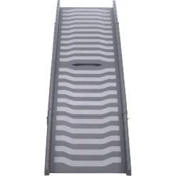 TRIXIE Klapp-Rampe, 3-fach klappbar, Kunststoff/TPR, grau | 39 x 150 cm