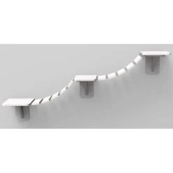 TRIXIE Kletterleiter zur Wandmontage, weiß | 150 x 30 cm