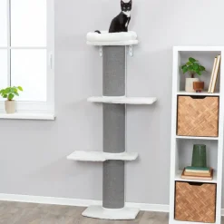 TRIXIE Kratzbaum Acadia mit Wandbefestigung, grau | 160 cm