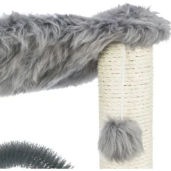 TRIXIE Kratzbaum Baza mit Bürste, grau | 50 cm